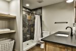 Terrace level Master bathroom with walk-in shower